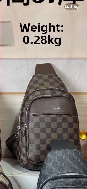 Ανδρική τσάντα στήθους PU, επένδυση πολυεστέρας, street style, Καλοκαίρι 2025, καθημερινή χρήση