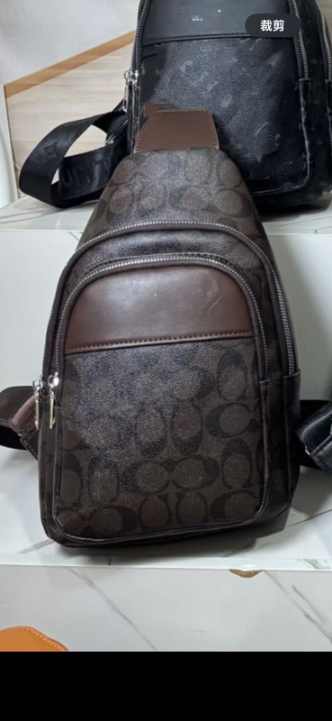 Ανδρική τσάντα στήθους PU, επένδυση πολυεστέρας, street style, Καλοκαίρι 2025, καθημερινή χρήση