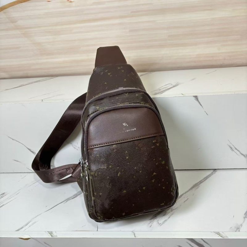 Ανδρική τσάντα στήθους PU, επένδυση πολυεστέρας, street style, Καλοκαίρι 2025, καθημερινή χρήση