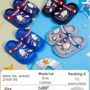 Sandale EVA pentru bebeluți și copii, unisex, talpă moale anti-alunecare, purtare în două moduri, design cu găuri de tip desen animat, stil Baotou, primăvara 2025