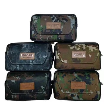 Férfi övtáska, Oxford anyag, terheléscsökkentés, vízszintes vagy függőleges négyszög alakú forma, bélés szintetikus bőrrel, irodalmi-nemzeti stílus