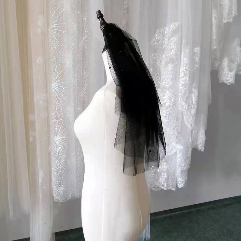 Νυφικός πέπλος, διπλού στρώματος απαλό διχτυωτό ύφος, πολυεστερικό νήμα, ατομική συσκευασία, δυνατότητα προσαρμογής