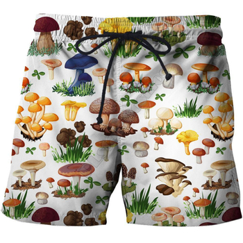 Ανδρικές καλοκαιρινές βερμούδες παραλίας με 3D εκτύπωση γραμμάτων – ίσιο κόψιμο, 80% πολυεστέρα, ανάλαφρο στυλ