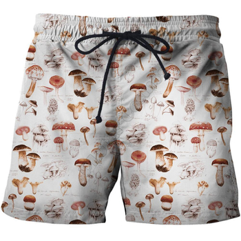 Ανδρικές καλοκαιρινές βερμούδες παραλίας με 3D εκτύπωση γραμμάτων – ίσιο κόψιμο, 80% πολυεστέρα, ανάλαφρο στυλ