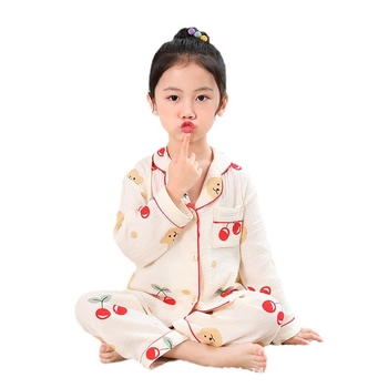 Pijamale de vară pentru copii, din bumbac 100%, unisex, ușoare, cu model desen animat, material ce evacuează umezeala