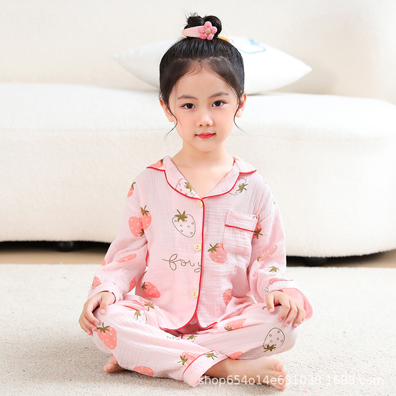 Pijamale de vară pentru copii, din bumbac 100%, unisex, ușoare, cu model desen animat, material ce evacuează umezeala