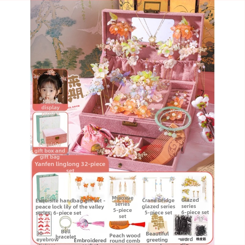 Set accesorii pentru păr pentru copii – agrașe metalice în formă de floare, lucrate manual, stil minimalist modern, ambalare individuală, lansare primăvara 2025