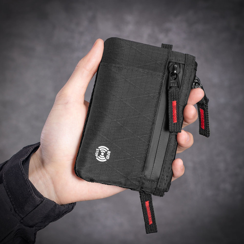 RFID novčanik za kovanice i kartice s naramenicom – X-Pac mini putni novčanik, najlon, zaštita od krađe, unisex