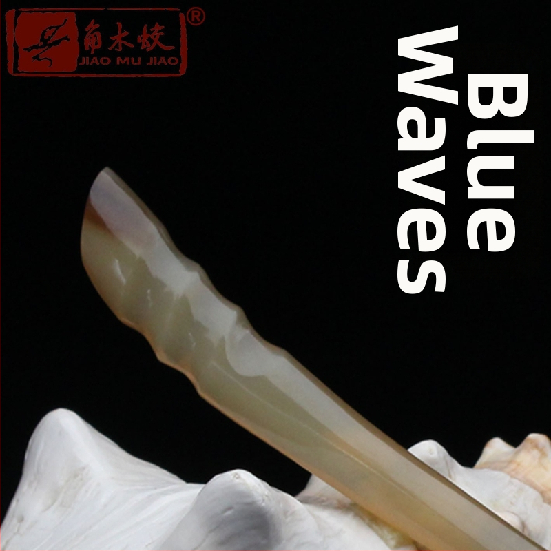 Щипка за коса от рог на як, ръчно издялана в етнически стил за дами, класическа