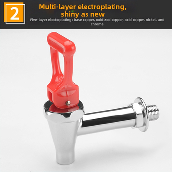Elektrický kohútik pre bojler — meďová konštrukcia, úplne meďový jadrový ventil, prevádzková teplota 0–100 °C, prevádzkový tlak 0,5 MPa, SASO certifikát