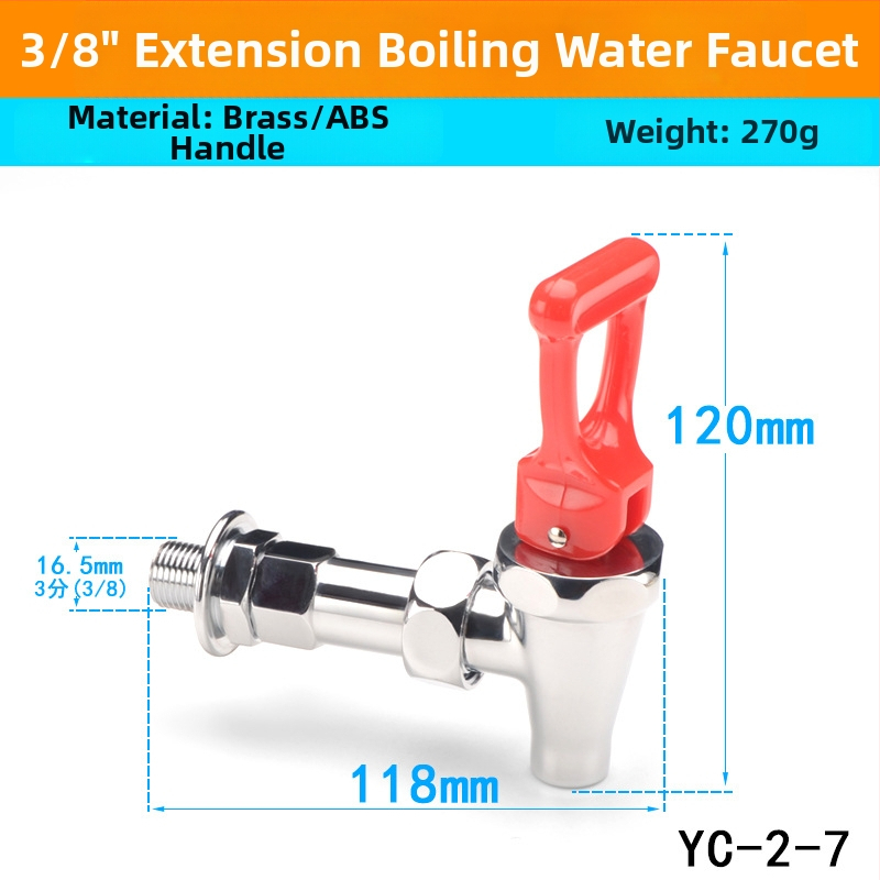 Elektrický kohútik pre bojler — meďová konštrukcia, úplne meďový jadrový ventil, prevádzková teplota 0–100 °C, prevádzkový tlak 0,5 MPa, SASO certifikát