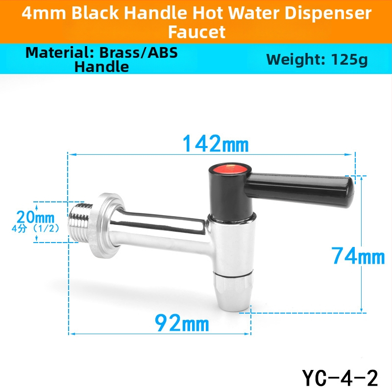 Elektrický kohútik pre bojler — meďová konštrukcia, úplne meďový jadrový ventil, prevádzková teplota 0–100 °C, prevádzkový tlak 0,5 MPa, SASO certifikát