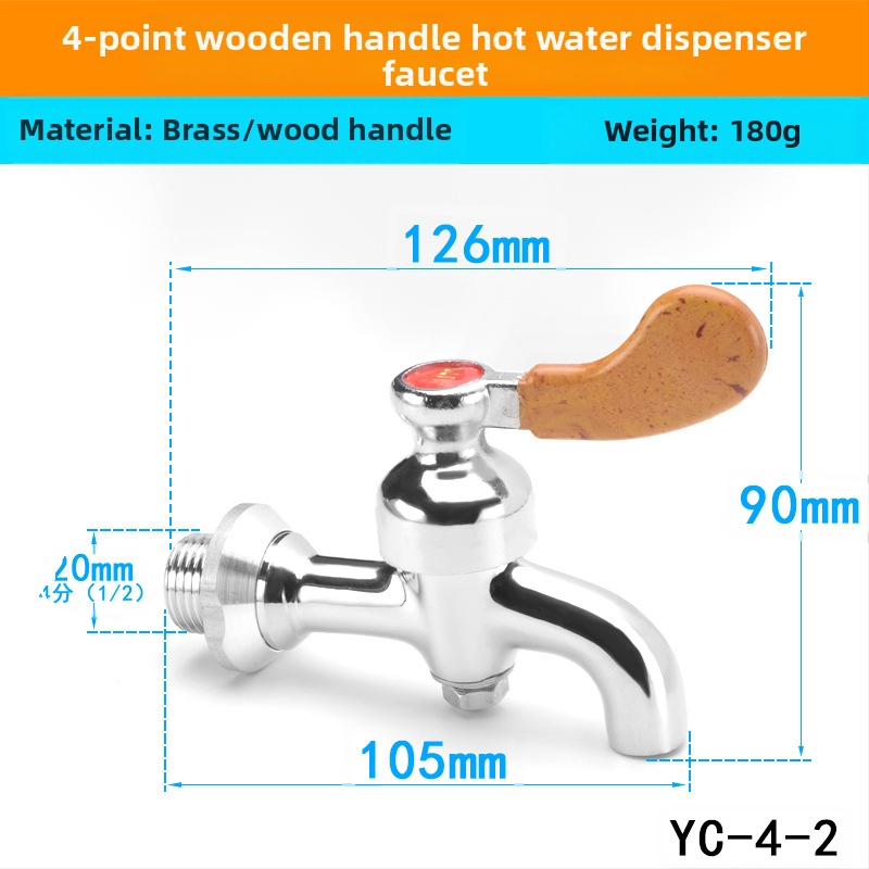 Elektrický kohútik pre bojler — meďová konštrukcia, úplne meďový jadrový ventil, prevádzková teplota 0–100 °C, prevádzkový tlak 0,5 MPa, SASO certifikát