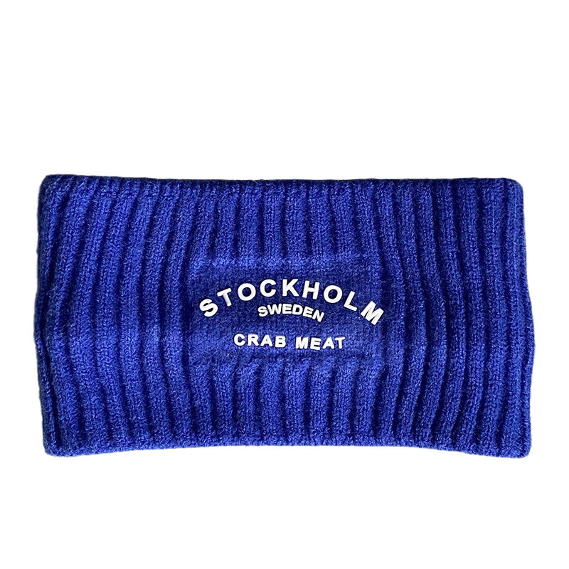 Αθλητική κορδέλα για το κεφάλι με γράμματα/κείμενο, κορεατικό street style, καρό σχέδιο, δυνατότητα παραμετροποίησης