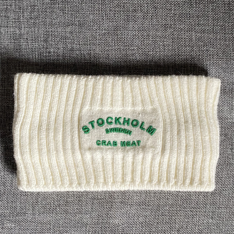 Αθλητική κορδέλα για το κεφάλι με γράμματα/κείμενο, κορεατικό street style, καρό σχέδιο, δυνατότητα παραμετροποίησης