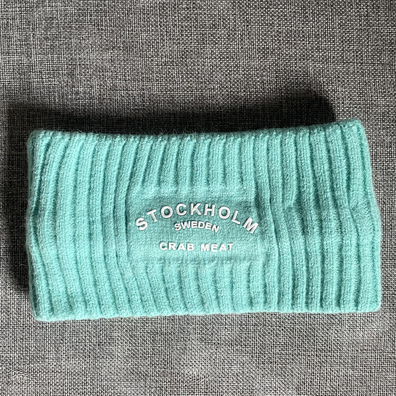 Αθλητική κορδέλα για το κεφάλι με γράμματα/κείμενο, κορεατικό street style, καρό σχέδιο, δυνατότητα παραμετροποίησης