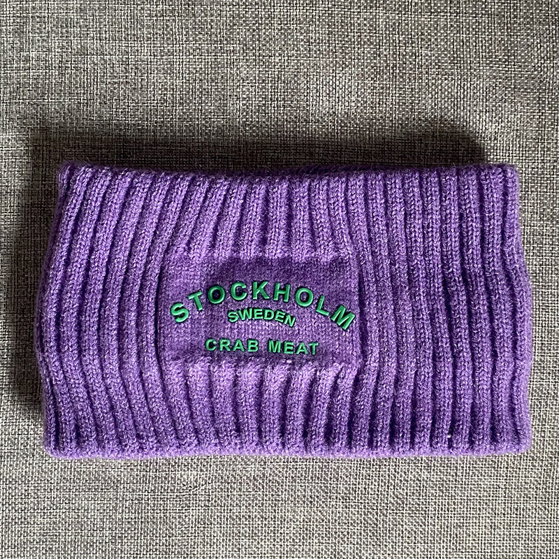 Αθλητική κορδέλα για το κεφάλι με γράμματα/κείμενο, κορεατικό street style, καρό σχέδιο, δυνατότητα παραμετροποίησης