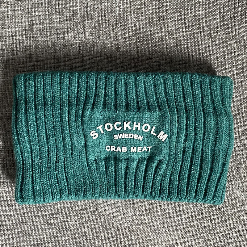 Αθλητική κορδέλα για το κεφάλι με γράμματα/κείμενο, κορεατικό street style, καρό σχέδιο, δυνατότητα παραμετροποίησης