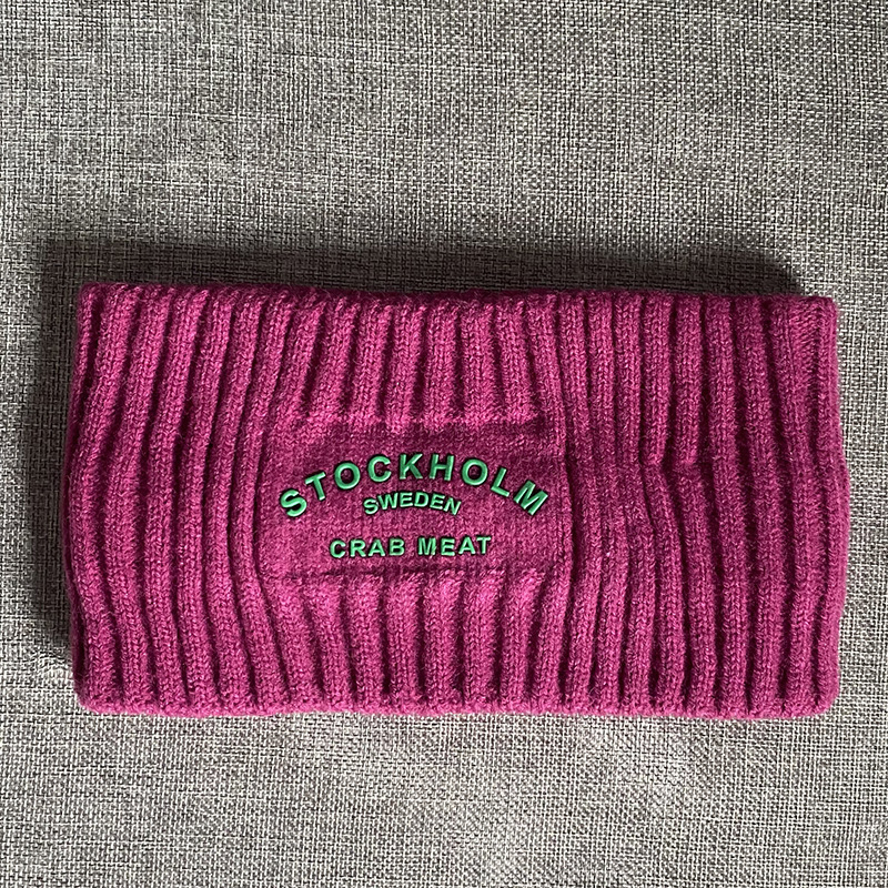 Αθλητική κορδέλα για το κεφάλι με γράμματα/κείμενο, κορεατικό street style, καρό σχέδιο, δυνατότητα παραμετροποίησης