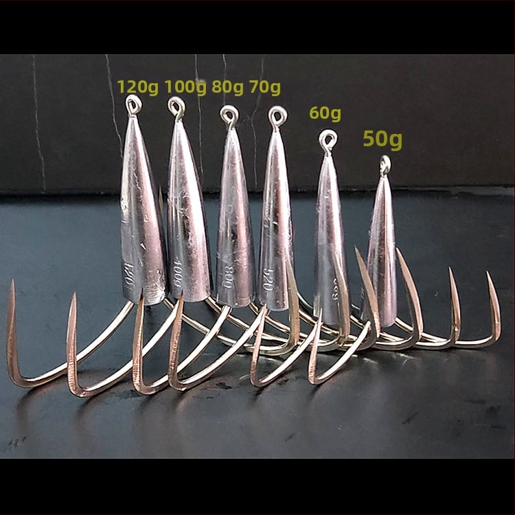Cârlig de pescuit cu greutate din plumb de tip ancoră — Integrity Hook; origine Wuhu, Anhui; ambalaj 1000 buc.; loc de pescuit: râu; tip cârlig: anchor fish