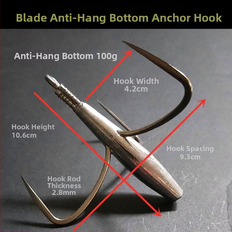 Cârlig de pescuit cu greutate din plumb de tip ancoră — Integrity Hook; origine Wuhu, Anhui; ambalaj 1000 buc.; loc de pescuit: râu; tip cârlig: anchor fish