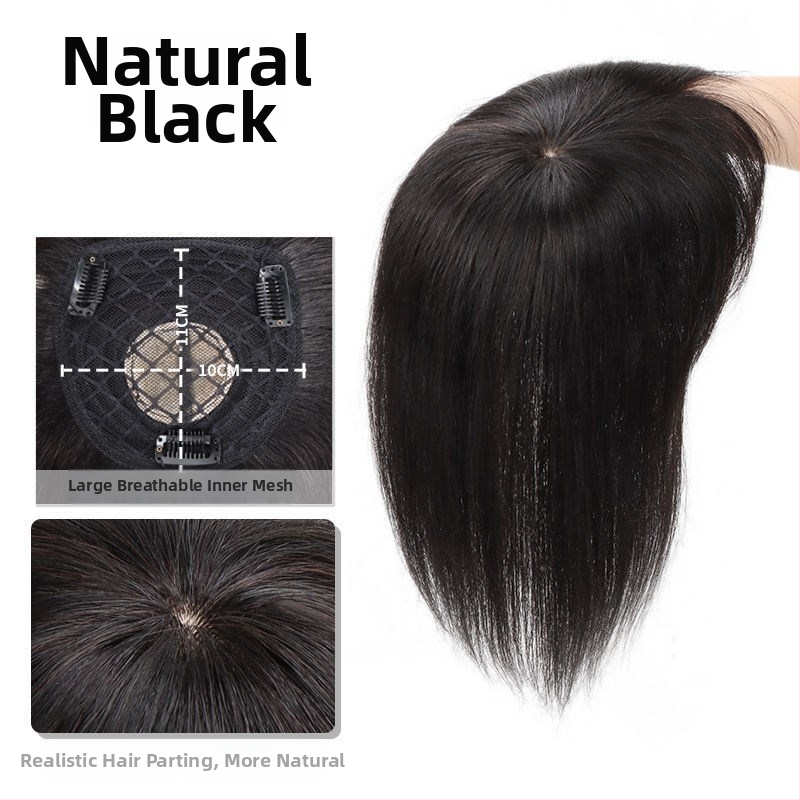 Горна част за възстановяване на косата с челна прическа, термоустойчива коса, без топло боядисване, подходяща за всички тонове кожа