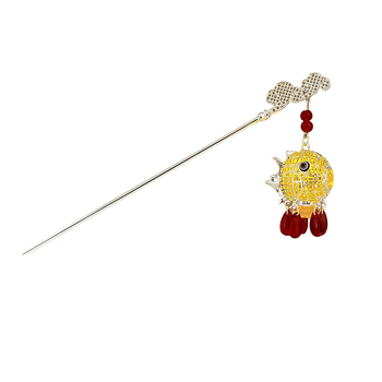 Agrafă de păr în formă de floare, stil chinezesc nou, aliaj, placare electrolitică