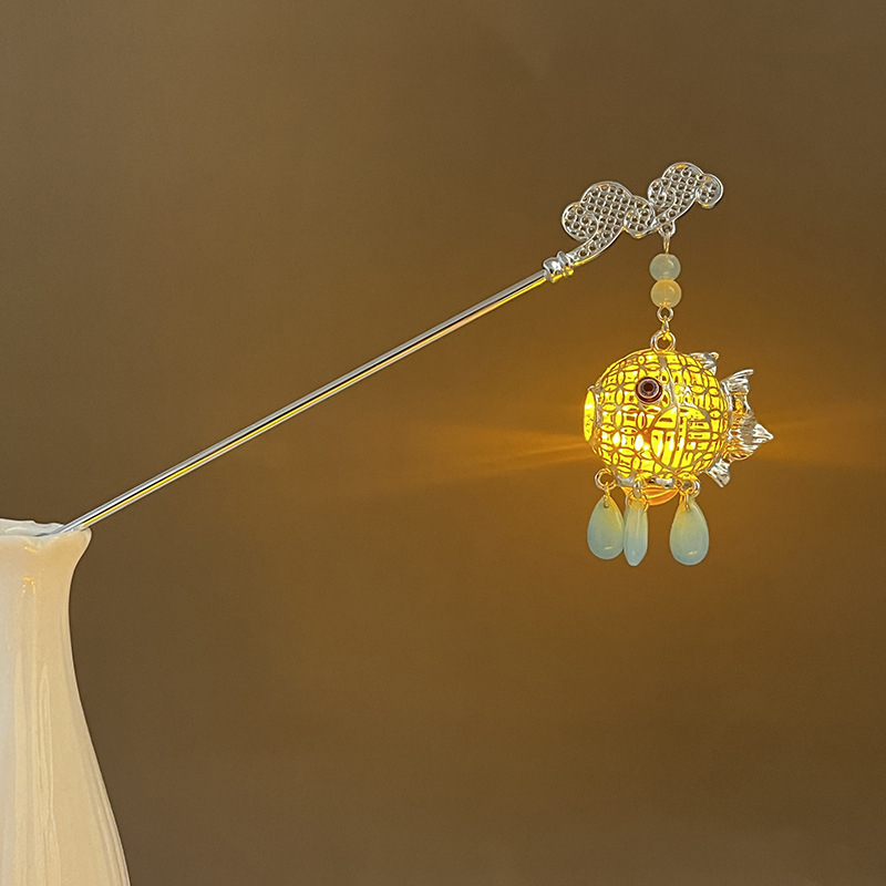 Agrafă de păr în formă de floare, stil chinezesc nou, aliaj, placare electrolitică