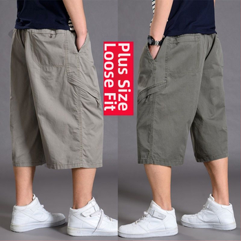 Ανδρικά cropped βαμβακερά παντελόνια με ίσιο κόψιμο, υψηλή μέση, ζώνη, κλείσιμο με κορδόνι