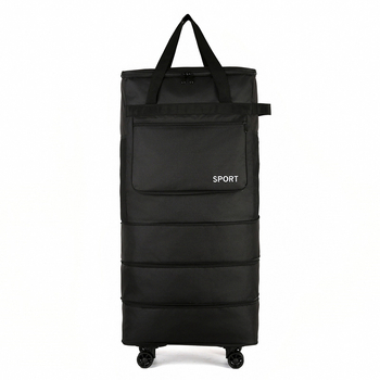 Skladacia kufrová taška s kolieskami, s rukoväťou a ramenným popruhom, extrémny objem na cestovanie (Objem: 56–75 L; Materiál: Oxfordová tkanina; Funkcie: dýcha, vodeodolná, ultra ľahká; Značka: Bohao; Pohlavie: Unisex)