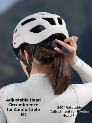 Kerékpáros sisak integrált szemüveggel, uniszex, EPS, légáteresztő fél sisak ZX21