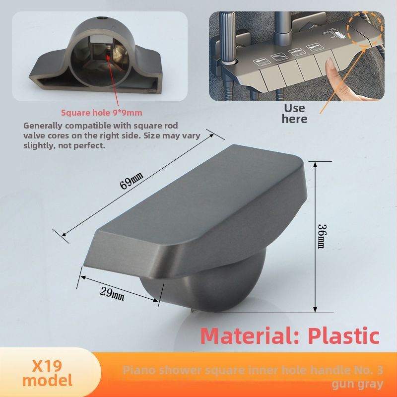 Jadro sprchového ventilu – keramický plast, moderný štýl, ovládanie otočením (keramický plast; moderný štýl; ovládanie otočením)