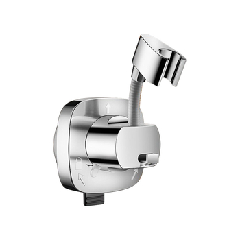 Suport pentru duș cu ventuză, detașabil, universal, montaj fără găuri, ABS, cromat, model HNBH10186