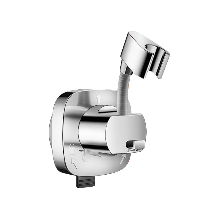 Suport pentru duș cu ventuză, detașabil, universal, montaj fără găuri, ABS, cromat, model HNBH10186