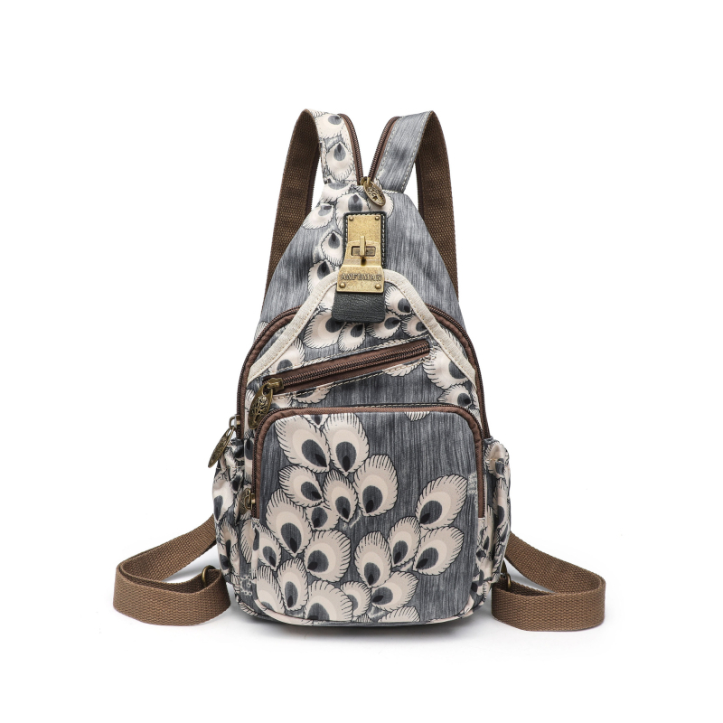 Ženska crossbody torba u korejskom stilu, gradska jednostavnost, poliester, zatvarač, unutarnji džepovi: džep sa zatvaračem, džep za telefon, džep za ID