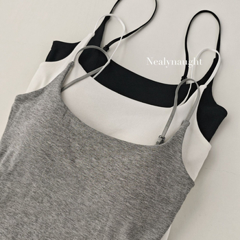 Camisolă din bumbac cu bretele subțiri reglabile, fără spate, cupă 3/4, 80–90% bumbac