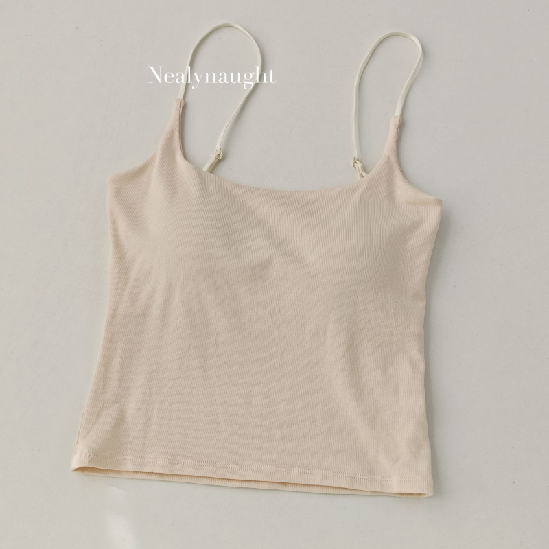 Camisolă din bumbac cu bretele subțiri reglabile, fără spate, cupă 3/4, 80–90% bumbac