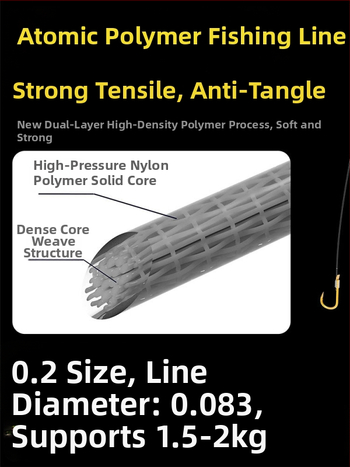 Billion War Lion cârlig de pescuit cu două cârlige, barbed, linie PE cu manșon auriu