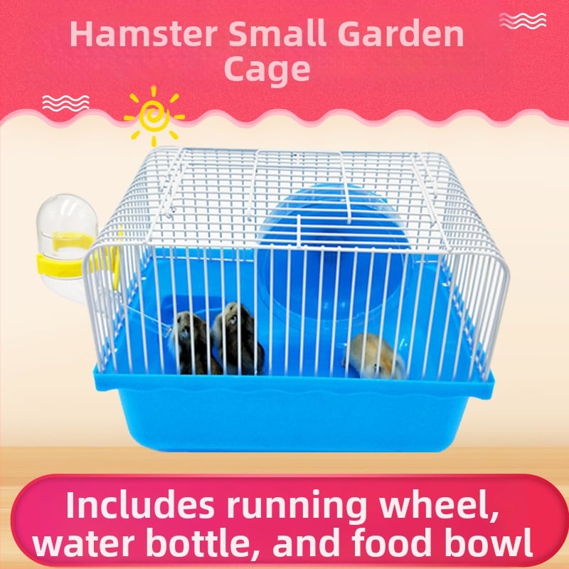 Dvojposchodová klietka pre dve škrečky — dvojposchodová štruktúra, Materiál: Iné