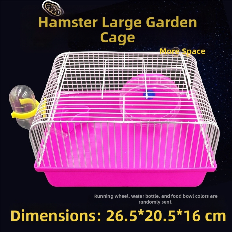 Dvojposchodová klietka pre dve škrečky — dvojposchodová štruktúra, Materiál: Iné