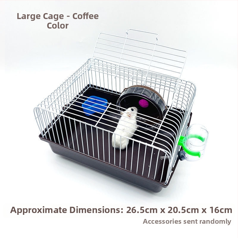 Dvojposchodová klietka pre dve škrečky — dvojposchodová štruktúra, Materiál: Iné