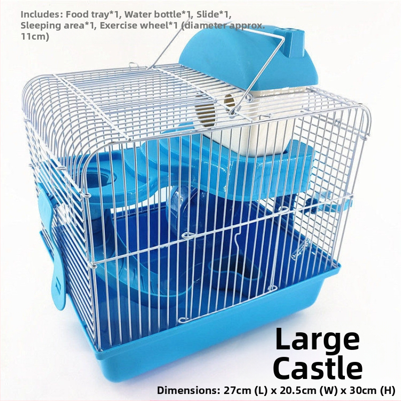 Dvojposchodová klietka pre dve škrečky — dvojposchodová štruktúra, Materiál: Iné