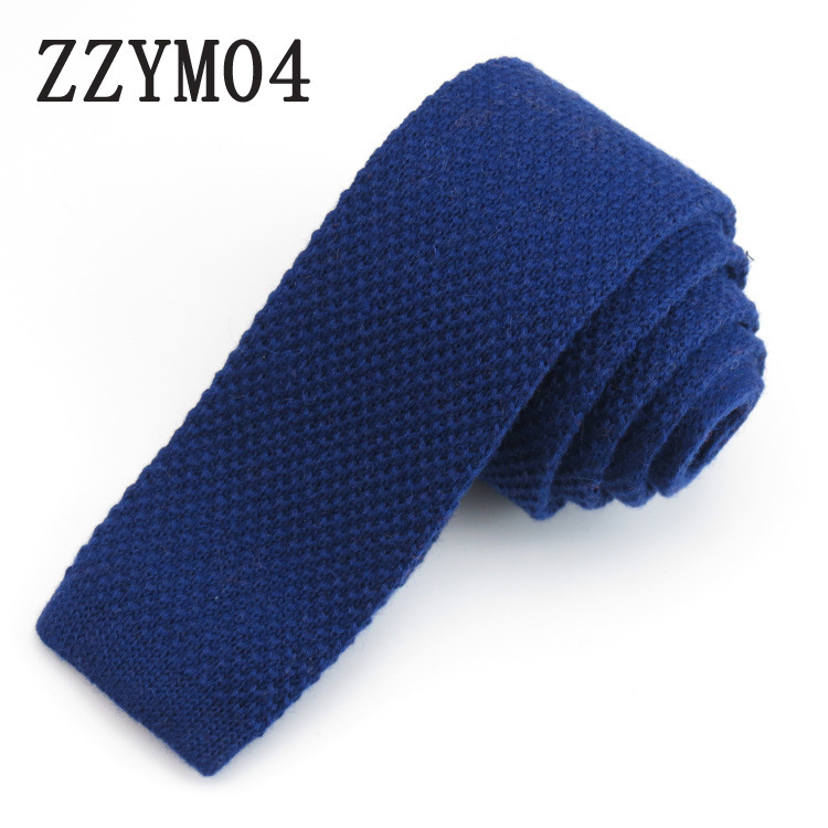 Pletena vunena kravata, ravni vrh, unisex, rhombus uzorak