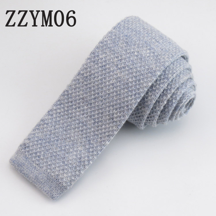 Pletena vunena kravata, ravni vrh, unisex, rhombus uzorak