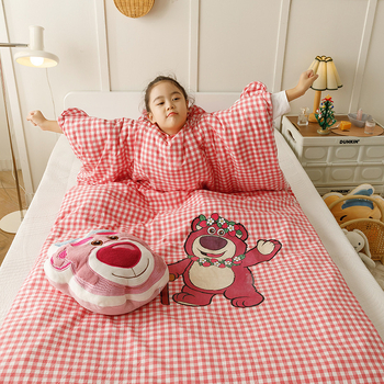 Sac de dormit din bumbac 100% pentru bebeluți și copii, stil desen animat, umplere 0.55-1.0 kg