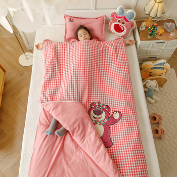 Sac de dormit din bumbac 100% pentru bebeluți și copii, stil desen animat, umplere 0.55-1.0 kg