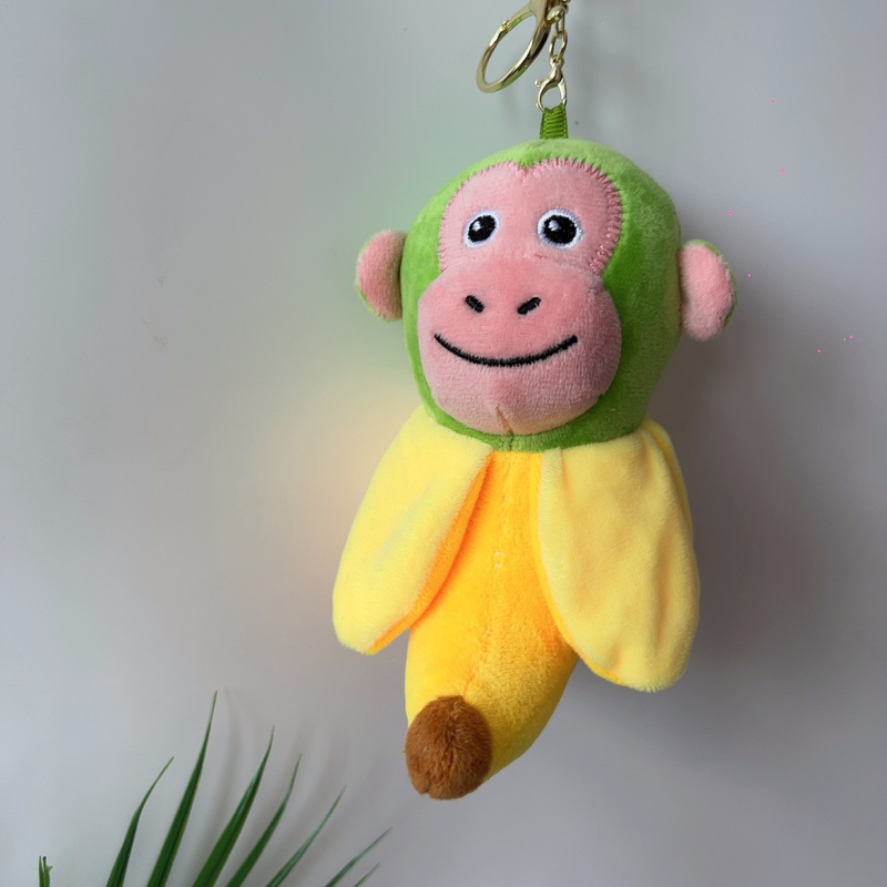 Jingjin плюшена подвесна кукла — полиестерно влакно, пълнеж ПП памук, супер мека къса плюш, мрежеста торбичка за опаковка, за възраст 7–14 години.