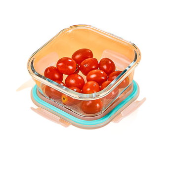 Üveg ebédes doboz, kör alakú, magas boroszilikát üveg, kapacitás 1–2 L, mikrohullámú sütőben használható