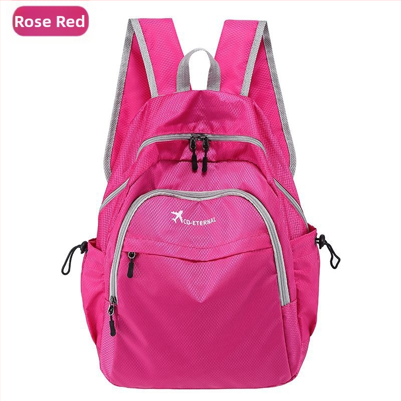 Unisex αναδιπλούμενη τσάντα πλάτης από Oxford ύφασμα, κλείσιμο με φερμουάρ, μεγάλη χωρητικότητα, εσωτερικές θήκες για κινητό, φορητό υπολογιστή και κάμερα