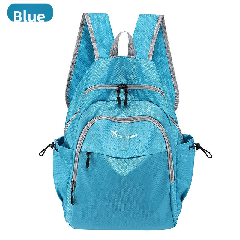 Unisex αναδιπλούμενη τσάντα πλάτης από Oxford ύφασμα, κλείσιμο με φερμουάρ, μεγάλη χωρητικότητα, εσωτερικές θήκες για κινητό, φορητό υπολογιστή και κάμερα